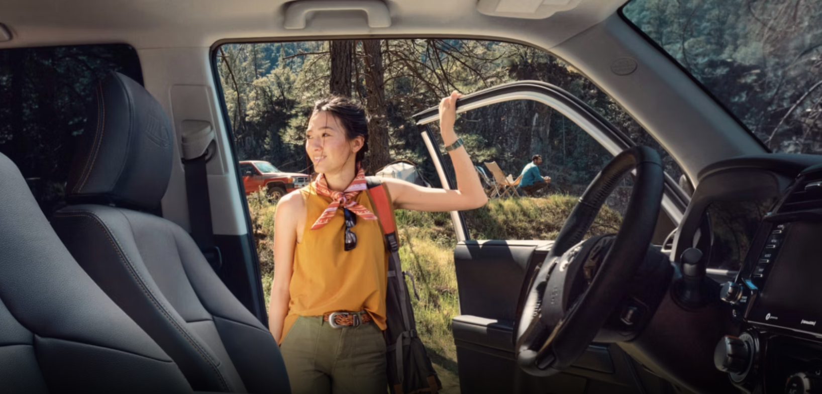 woman going to Oakbrook Toyota service center in Westmont for $50 oil change offer