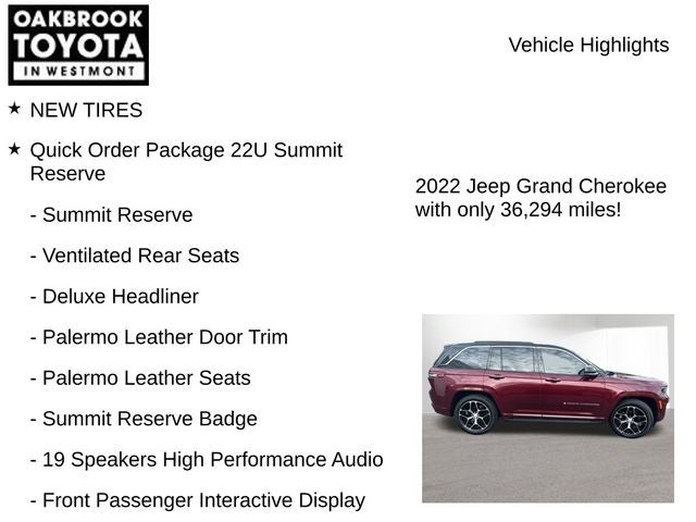 2022 Jeep Grand Cherokee Summit
