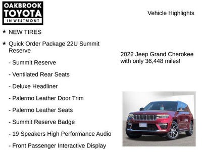 2022 Jeep Grand Cherokee Summit