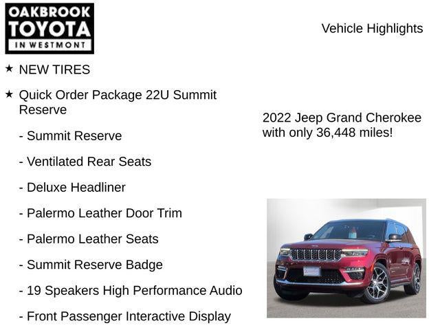 2022 Jeep Grand Cherokee Summit
