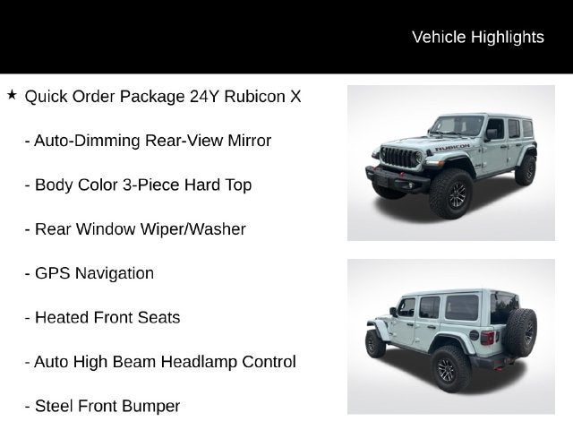 2024 Jeep Wrangler Rubicon X