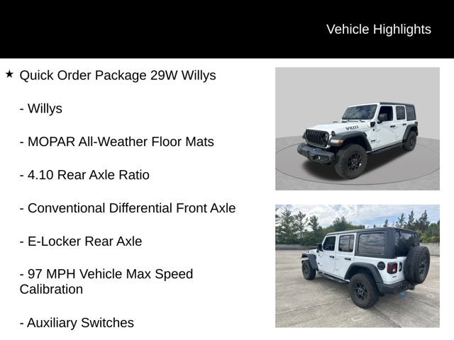2024 Jeep Wrangler Willys 4xe