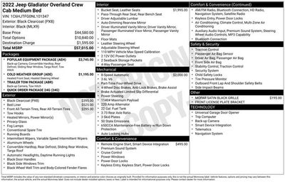 2022 Jeep Gladiator Overland
