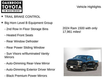 2024 RAM 1500 Big Horn/Lone Star