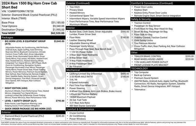 2024 RAM 1500 Big Horn/Lone Star