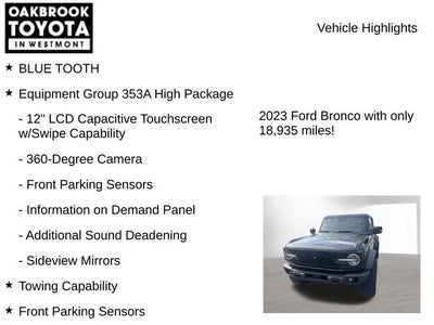 2023 Ford Bronco Wildtrak