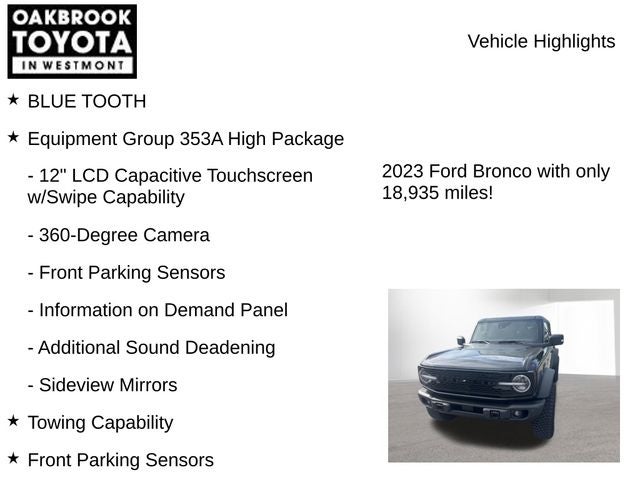 2023 Ford Bronco Wildtrak