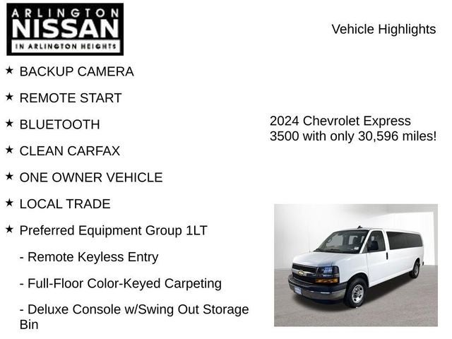 2024 Chevrolet Express 3500 LT Passenger
