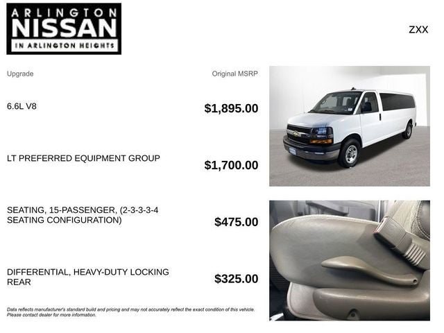 2024 Chevrolet Express 3500 LT Passenger