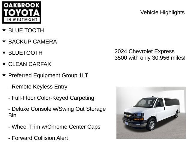 2024 Chevrolet Express 3500 LT Passenger