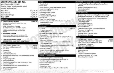 2023 GMC Acadia SLT