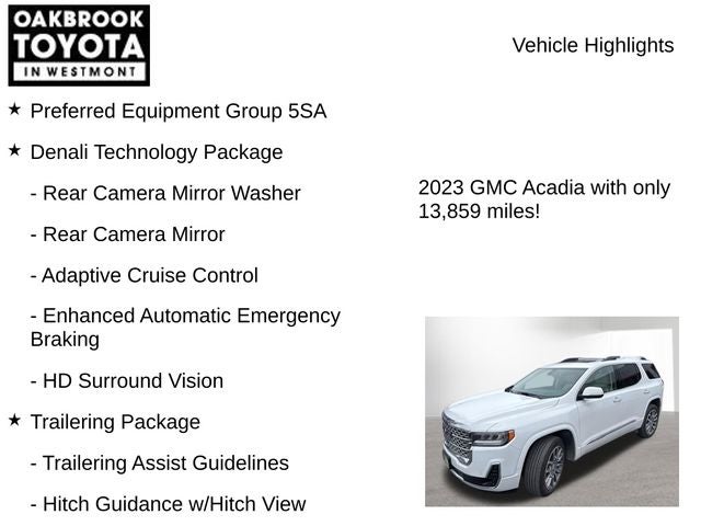 2023 GMC Acadia Denali