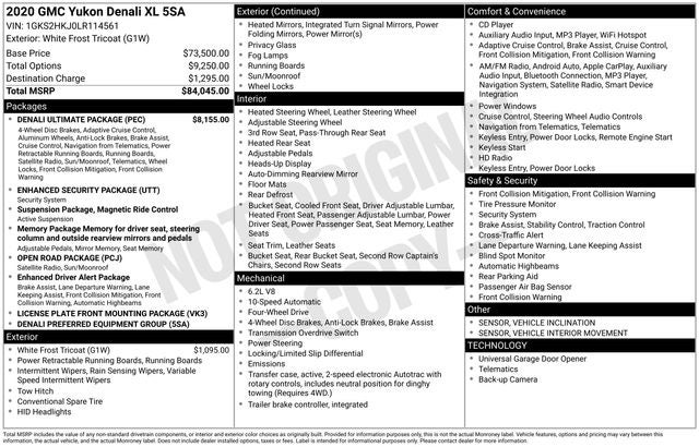 2020 GMC Yukon XL Denali