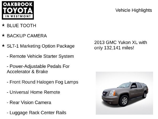 2013 GMC Yukon XL SLT 1500