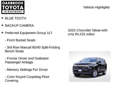 2025 Chevrolet Tahoe LT