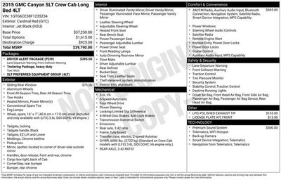 2015 GMC Canyon SLT