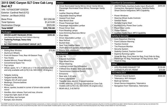 2015 GMC Canyon SLT