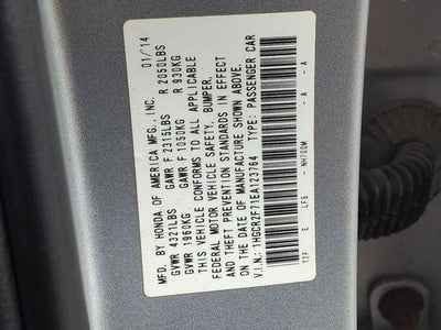 2014 Honda Accord EX