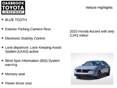 2025 Honda Accord Hybrid EX-L