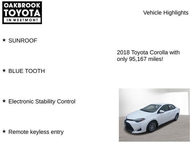 2018 Toyota COROLLA LE