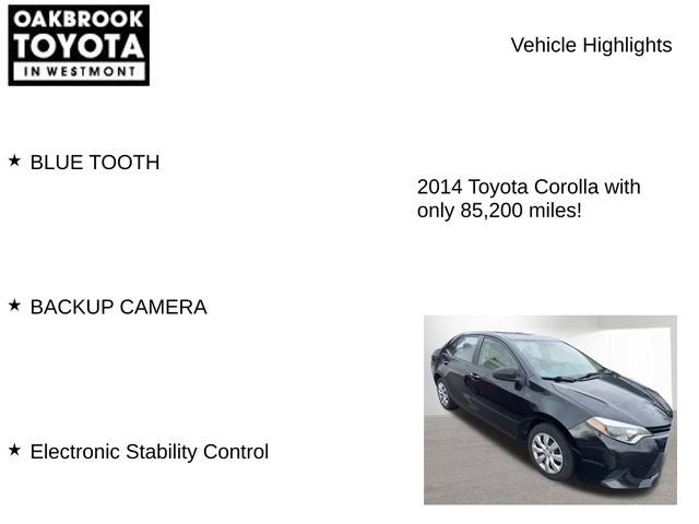 2014 Toyota Corolla LE