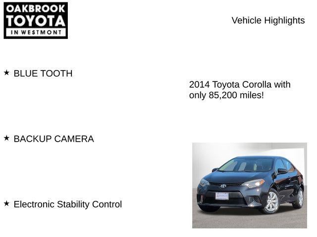 2014 Toyota COROLLA LE