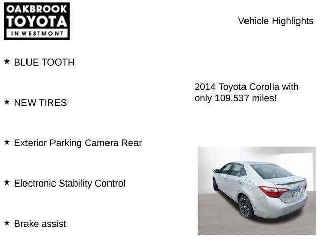 2014 Toyota COROLLA S Plus