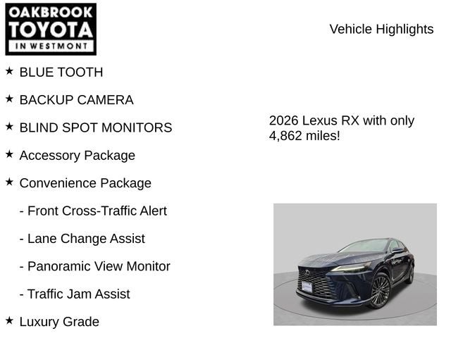 2026 Lexus RX 350 Luxury