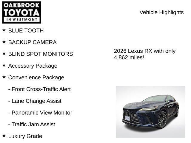 2026 Lexus RX 350 Luxury