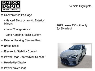 2025 Lexus RX 500h F SPORT Performance
