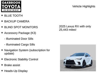 2025 Lexus RX HYBRID 500h F SPORT Performance