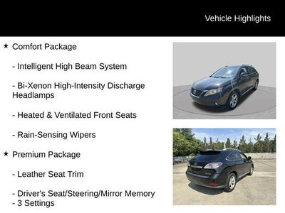 2012 Lexus RX 350 350