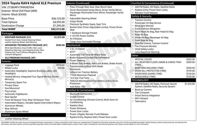 2024 Toyota RAV4 HYBRID XLE Premium