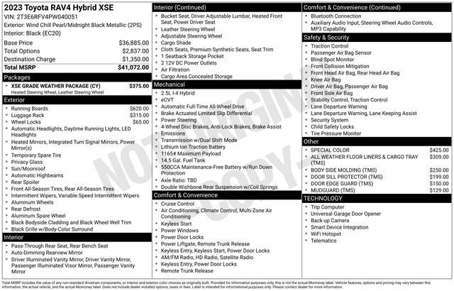 2023 Toyota RAV4 HYBRID XSE