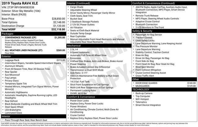 2019 Toyota RAV4 XLE