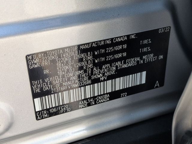 2022 Toyota RAV4 Hybrid SE