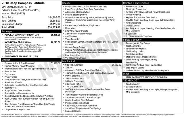 2018 Jeep Compass Latitude