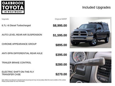 2016 RAM 2500 Tradesman LONG BED TOP CAMPING