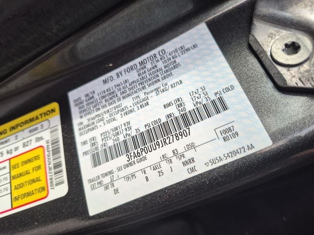 2018 Ford Fusion S