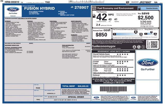 2018 Ford Fusion S