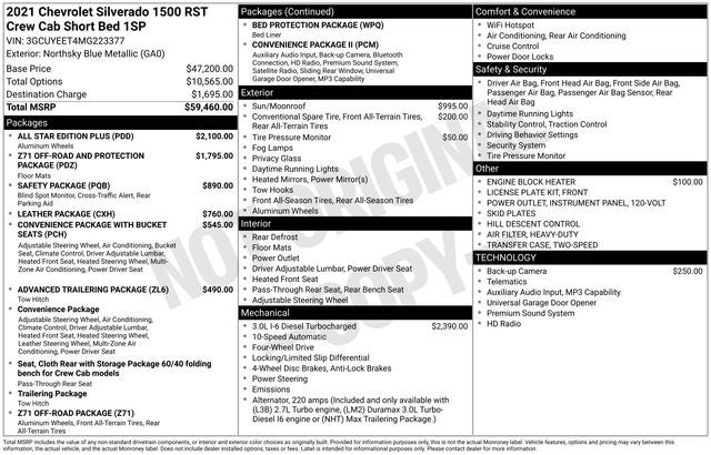 2021 Chevrolet Silverado 1500 RST