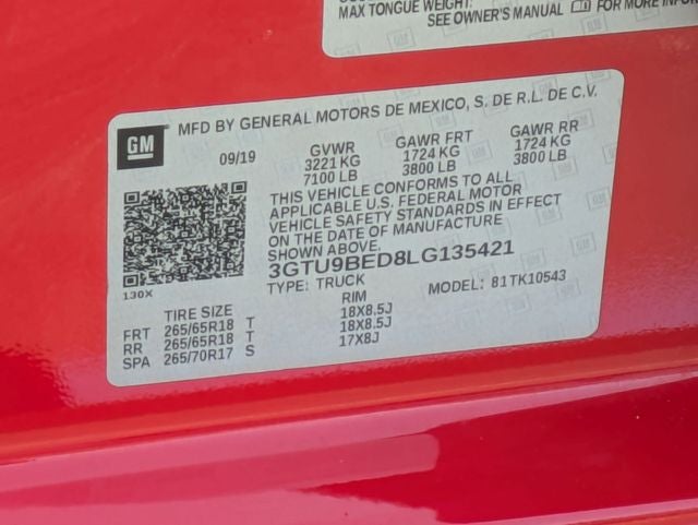 2020 GMC Sierra SLE