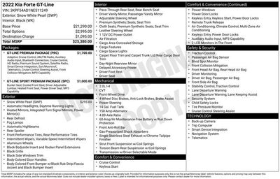 2022 Kia Forte GT-Line