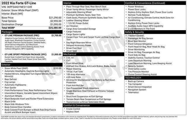 2022 Kia Forte GT-Line