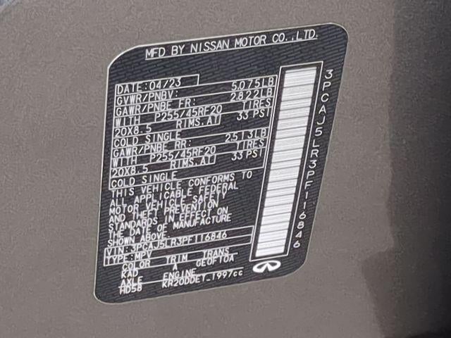 2023 INFINITI QX55 SENSORY