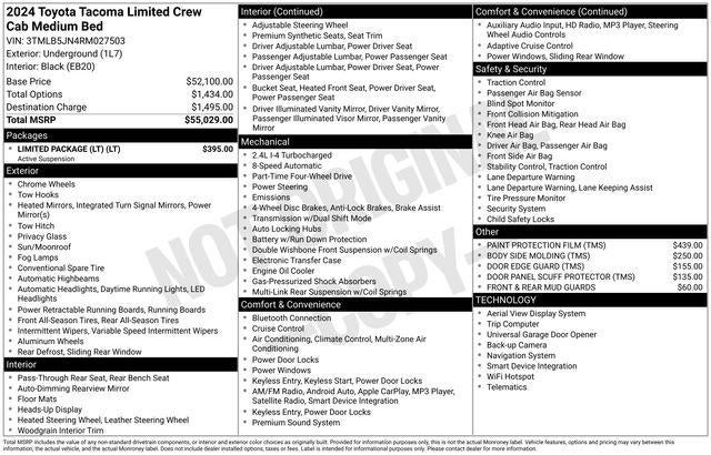 2024 Toyota TACOMA LIMITED Limited