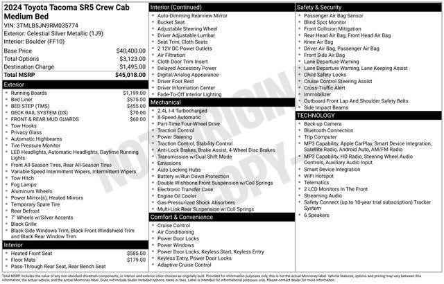2024 Toyota TACOMA SR5 SR5