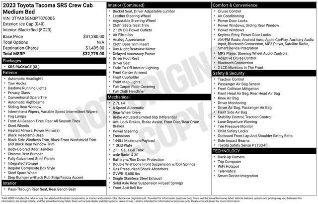 2023 Toyota TACOMA SR5 SR5