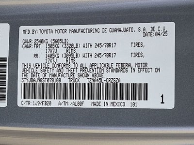 2025 Toyota Tacoma SR5