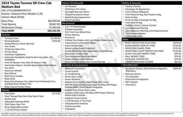 2024 Toyota TACOMA SR SR
